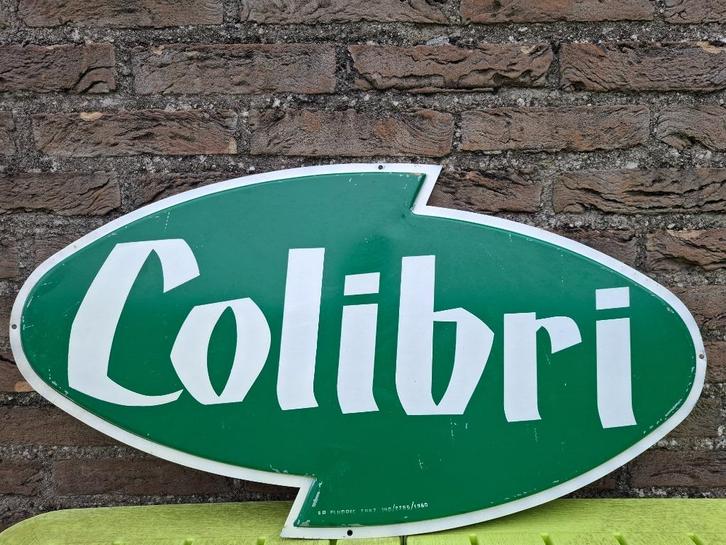 Oude metalen reclamebord Colibri limonade, Verzamelen, Retro, Huis en Inrichting, Ophalen of Verzenden