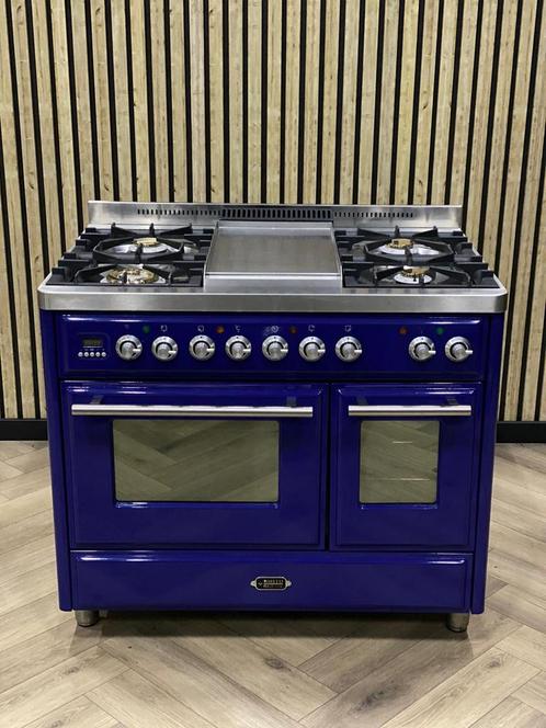 Magnifique Boretti Majestic 100cm Gaz/Electro + Frytop, Electroménager, Cuisinières, Comme neuf, Autoportant, 5 zones de cuisson ou plus