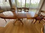 Table merisier + 4 chaises, Maison & Meubles, Tables | Tables de salon, 100 à 150 cm, Ovale, Autres essences de bois, 150 à 200 cm