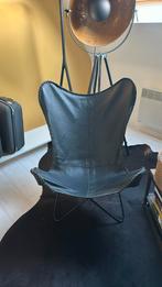 Vlinderstoel in leder / Butterfly chair, merk Riverdale, Ophalen, Gebruikt