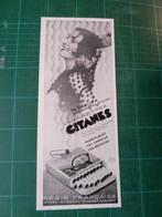 Gitanes cigarettes - publicité papier - 1930, Overige typen, Gebruikt, Ophalen of Verzenden