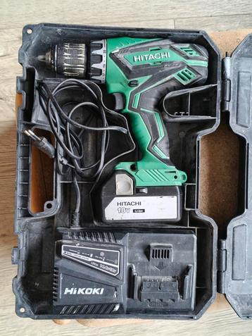 Hitachi accuboormachine 18v
Met oplader
Staat goed, Enlèvement, Comme neuf