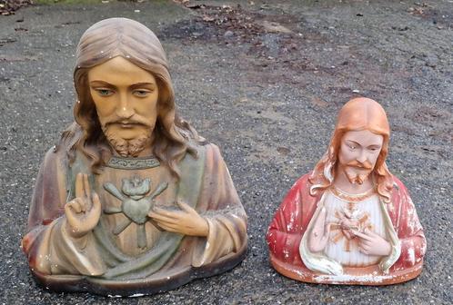 Lot de 2 Buste de Jésus-christ, Antiquités & Art, Antiquités | Objets religieux, Enlèvement