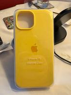 iPhone 15 / iPhone 15 Pro siliconen hoesje geel, Ophalen of Verzenden, Nieuw
