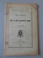 1909 De Sage van den te gast genooden doode A. De Cock, Boeken, België, Verzenden, A. De Cock, Zo goed als nieuw