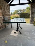 Table de jardin pieds en fonte, Ophalen, Zo goed als nieuw