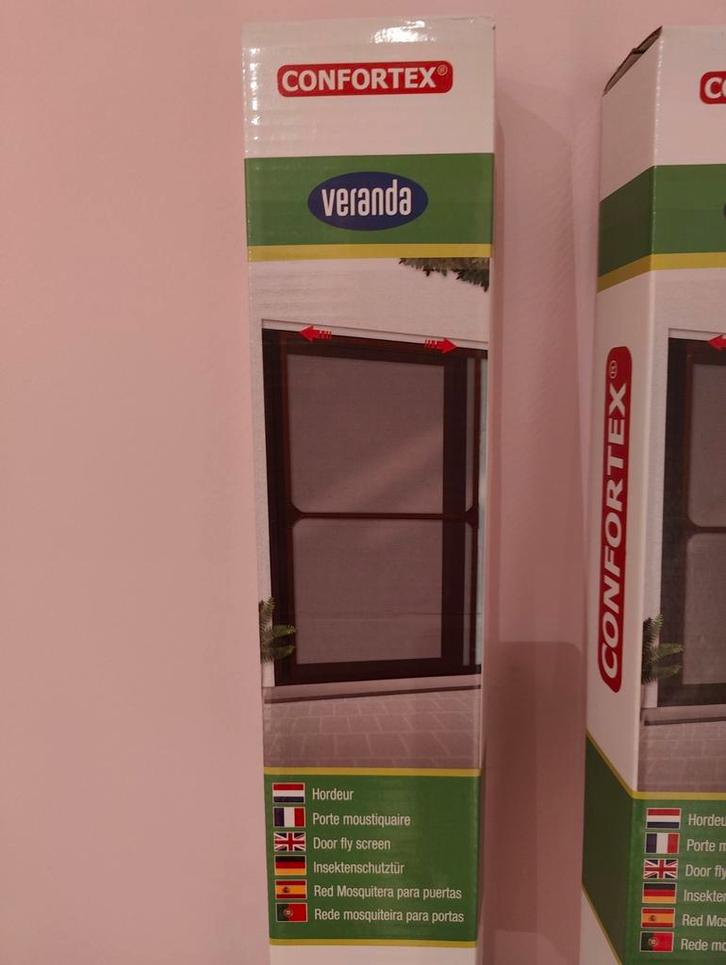 Hordeur vliegendeur schuifraam 220x150 aanpaspaar. Ongeopend, Doe-het-zelf en Bouw, Deuren en Vliegenramen, Nieuw, Hordeur, 215 cm of meer