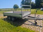 Henra plateau geremde dubbelas aanhangwagen, Ophalen, Zo goed als nieuw
