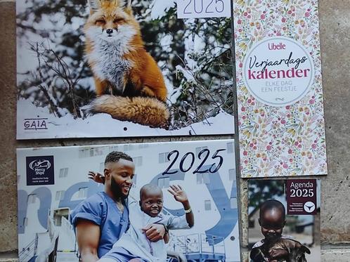 Kalender voor het jaar 2025 >Vrije keuze, zie foto's. GRATIS, Diversen, Agenda's, Nieuw, Ophalen of Verzenden