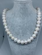 Echte parel ketting met zilver 925 sluiting, Handtassen en Accessoires, Kettingen, Wit, Nieuw, Ophalen of Verzenden, Met edelsteen