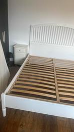 Bed  tweepersoons 160  200, Huis en Inrichting, Slaapkamer | Bedden, Ophalen, Gebruikt, Wit, Tweepersoons