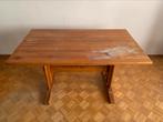 Vintage table in real wood, Ophalen, Gebruikt, 100 tot 150 cm, 50 tot 100 cm