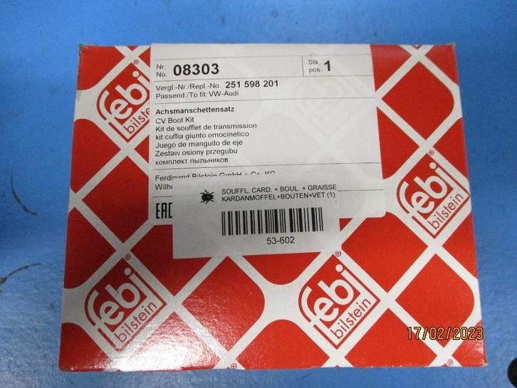 VW 181 T25 cardanmoffels (Febi), Auto-onderdelen, Transmissie en Toebehoren, Oldtimer onderdelen, Volkswagen, Nieuw, Ophalen