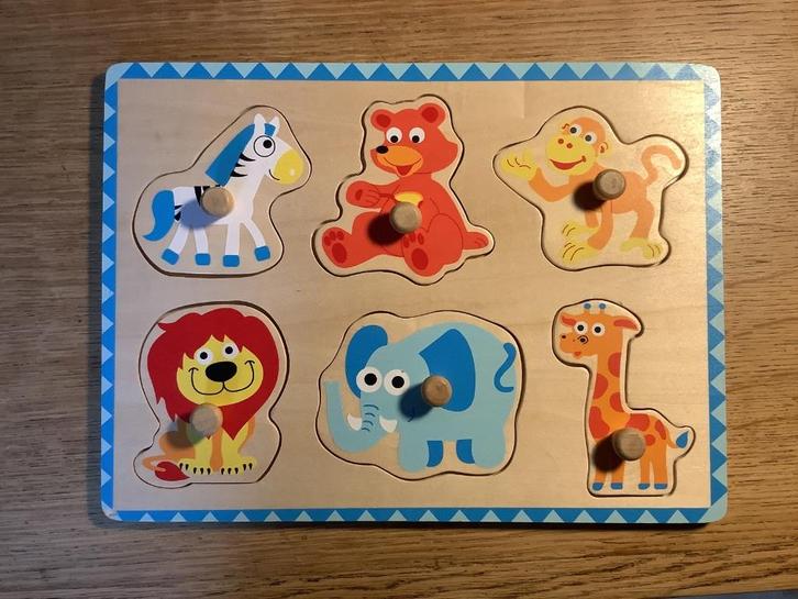 Puzzles en bois à encastrer pour bébés, Kinderen en Baby's, Speelgoed | Kinderpuzzels, Van hout, Ophalen