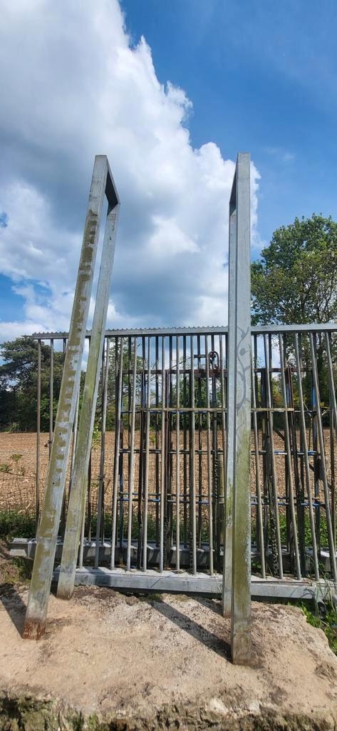 Schuifpoort, Tuin en Terras, Tuinhekken en Hekwerk, Gebruikt, Ophalen
