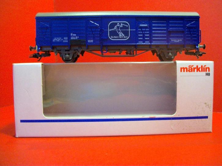 ÖBB Overdekte wagen - Ski Express - MÄRKLIN 4830 - H0 - 1:87, Hobby en Vrije tijd, Modeltreinen | H0, Nieuw, Wagon, Wisselstroom