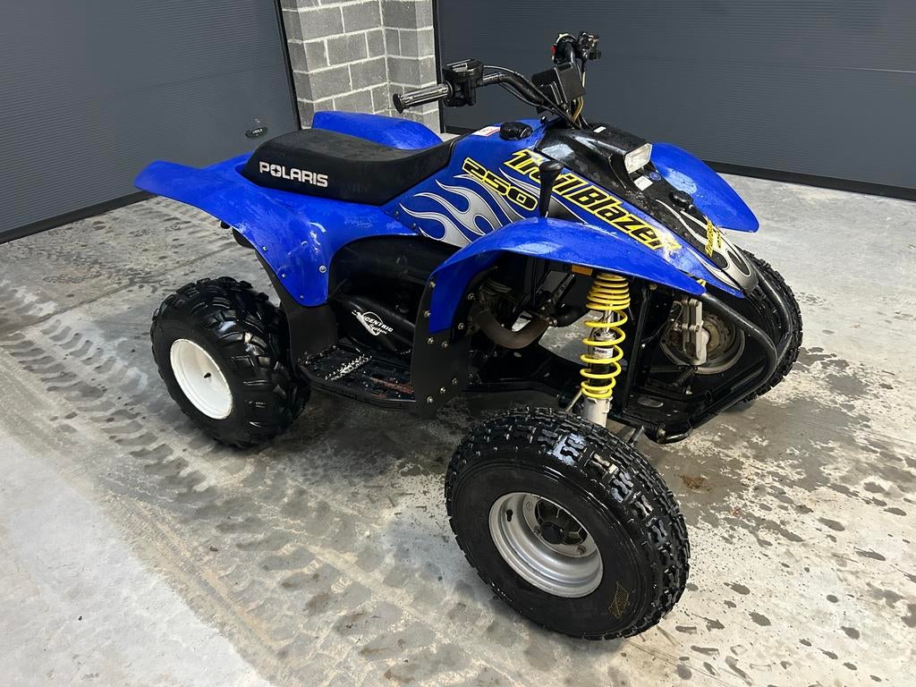 Blue Shocks Covers Polaris Scrambler 500 Trail Blazer 250