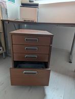 Caisson 4 tiroirs à roulette. Bon état, Maison & Meubles, Enlèvement, Avec roues, Utilisé, Bureau