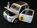 Fiat 500 Abarth 1965 - 1:16 - Burago, Ophalen of Verzenden, Zo goed als nieuw, Auto, Burago