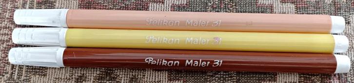 3 feutres / marqueurs de couleur gros trait PELIKAN Maler 31, Kinderen en Baby's, Speelgoed | Educatief en Creatief, Gebruikt