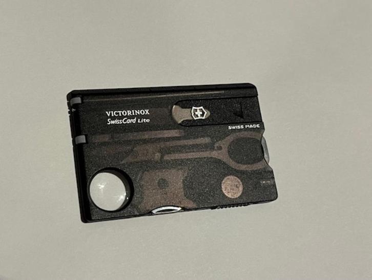 SWISSCARD Lite - Victorinox - transparant - zwart, Doe-het-zelf en Bouw, Gereedschap | Handgereedschap, Nieuw, Ophalen