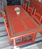 Tafel met 6 stoelen, Huis en Inrichting, Tafels | Statafels, Ophalen, Gebruikt