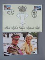 memorablia Koning Albert Koningin Paola, Verzenden, Zo goed als nieuw, Kaart, Foto of Prent