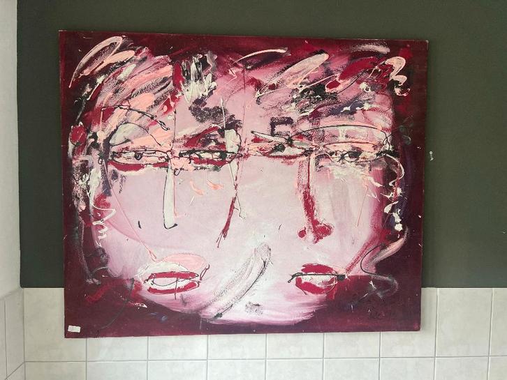 Prachtig modern schilderij van Balinese kunstenaar, Antiek en Kunst, Kunst | Schilderijen | Modern, Ophalen