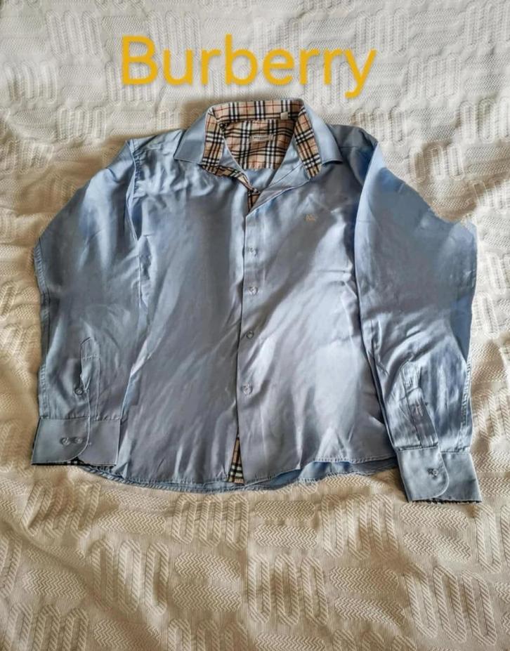 Herenhemd Burberry 3XL tailleert 2XL, Kleding | Heren, Overhemden, Nieuw, Blauw, Ophalen of Verzenden