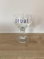 Orval oud bierglas email  geemailleerd opschrift, Verzamelen, Ophalen of Verzenden, Gebruikt, Bierglas