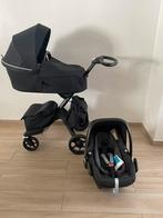 Stokke Xplory X Rich Black kinderwagen 3-in-1Complete Set, B, Voetenzak, Ophalen of Verzenden, Zo goed als nieuw