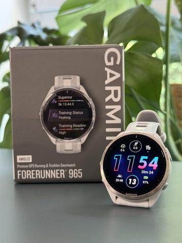 Garmin Forerunner 965 – Blanche – bon état beschikbaar voor biedingen
