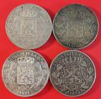 4 munten 5Frank LeopoldII van 1869-1870-1871-1873 **zilver**, Zilver, Zilver, Losse munt, Verzenden