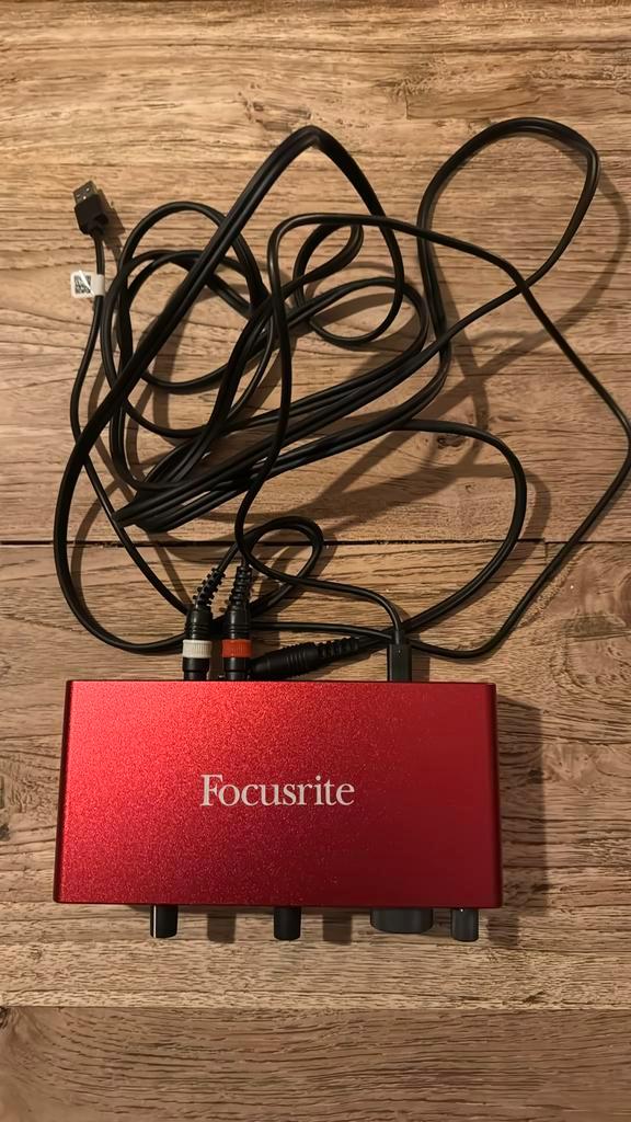 2-Kanaals USB2.0 audio interface met USB-C-aansluiting, Computers en Software, Geluidskaarten, Zo goed als nieuw, Ophalen