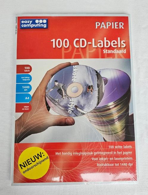 Nieuw pakket witte blanco labels voor CD’s en DVD’s, CD & DVD, CD | Autres CD, Enlèvement ou Envoi