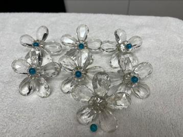 Fleurs, accessoires lustre, décoration, 7 pièces, Enlèvement ou Envoi