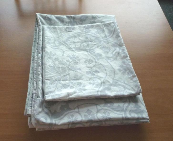 Eenpersoons wit grijze barok lichtgroengrijs dekbedovertrek, Huis en Inrichting, Slaapkamer | Beddengoed, Dekbedovertrek, Eenpersoons