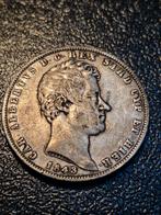 5 Lire Sardinië Italië 1843, Italië, Ophalen