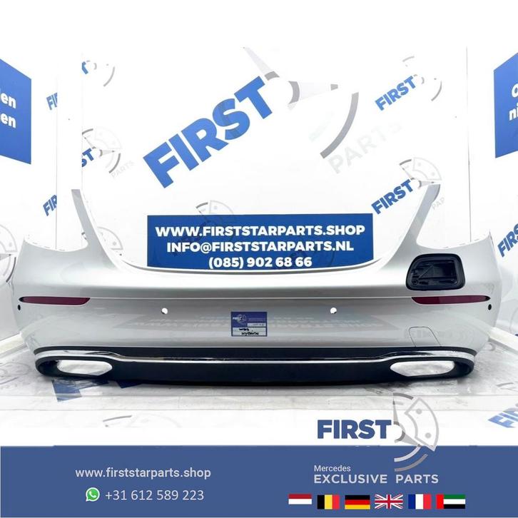 BUMPER W213 E KLASSE ACHTERBUMPER HYBRIDE COMPLEET ORIGINEEL, Auto-onderdelen, Carrosserie, Bumper, Mercedes-Benz, Achter, Gebruikt