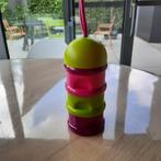 Béaba Doseerdoos voor poedermelk groen/paars/roze melkpoeder, Ophalen, Gebruikt, Overige typen