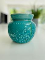 Bloempot turquois, Ophalen, Gebruikt, Binnen, Minder dan 40 cm