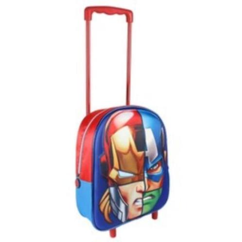 Avengers 3D Trolley - Marvel, Handtassen en Accessoires, Koffers, Nieuw, Overige materialen, Uitschuifbare handgreep, Wieltjes