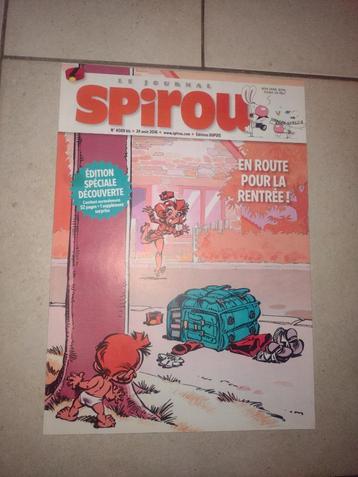 Le journal Spirou n4089 bis 24 août 2016 beschikbaar voor biedingen