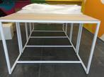 Hoge tafel in fineerhout, Ophalen, Zo goed als nieuw