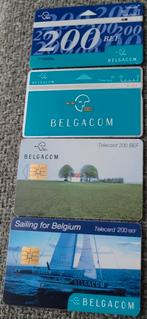 Belgacom: 4 oude telefoonkaarten, Verzamelen, Ophalen of Verzenden