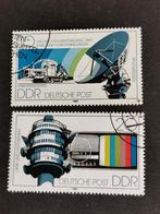 DDR 1980 - TV  - satelietverbinding, Ophalen of Verzenden, Gestempeld