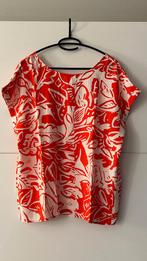 S.Oliver rode T-shirt met witte print, Kleding | Dames, T-shirts, Maat 42/44 (L), Ophalen of Verzenden, Zo goed als nieuw, Korte mouw