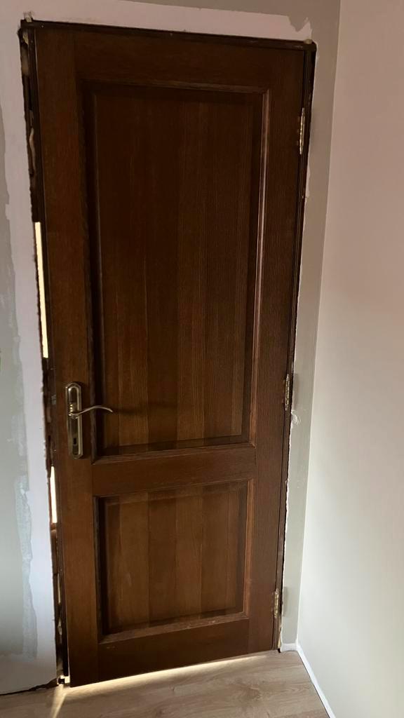 Authentieke volle eiken deuren, Doe-het-zelf en Bouw, Deuren en Vliegenramen, Gebruikt, Binnendeur, Minder dan 200 cm, Minder dan 80 cm