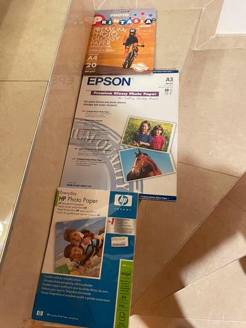 Premium fotopapierpakket - Epson, Ilford en HP (nieuw) beschikbaar voor biedingen