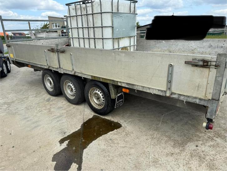 Drie asser aanhangwagen, Autos : Divers, Remorques, Comme neuf, Enlèvement